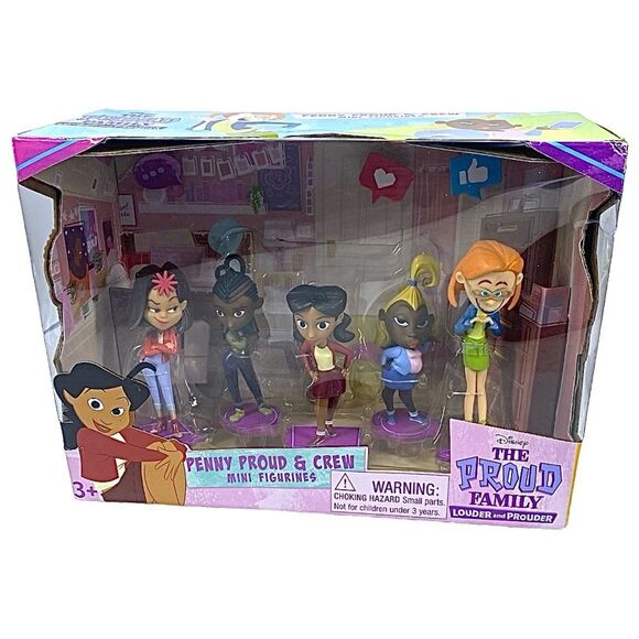 Disney The Proud Family Penny Proud Crew Mini Figurines Louder Prouder - Picture 1 of 9